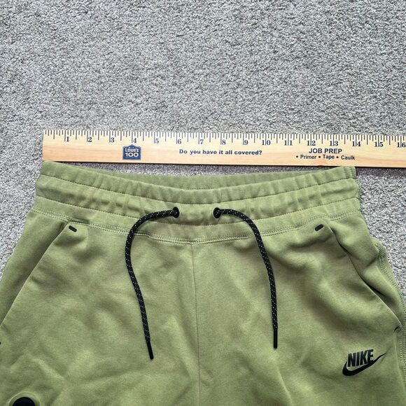 Nike Sportswear Tech Fleece Joggers Olive Green Black Tapered Leg Men's M - Picture 5 of 6